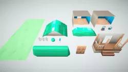 Simple House Low-poly  3D model