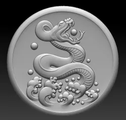 snake 3D model