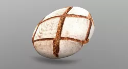 Sourdough Bread Low-poly  3D model