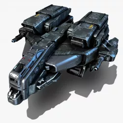 Spacecraft Bomber 3D model