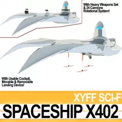 Spaceship X402 Fighter 3D model