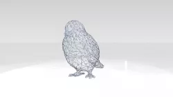 Sparrow Wireframe 3D model