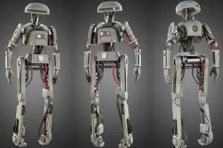 Star Wars L3-37 droid 3D model