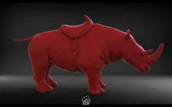 Stone horns Rhino 3D model