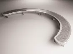 Street bench 3D model