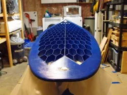 Surfboard - Thruster with glass-on fins