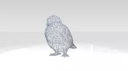 Swallow Wireframe 3D model