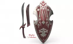 Sword and Shield V01 3D model