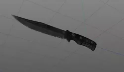 Tactical knife 3D model