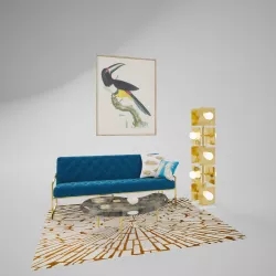 ten arch studio set collection for living room render ready vray 3D model