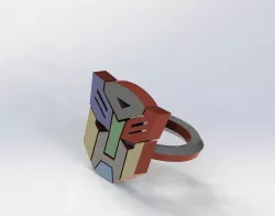 Transformers ring 3D model