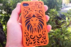 Tribal Lion Floral Iphone Case 4 4s 3D print model
