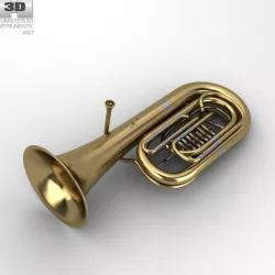 Tuba Instrument 3D model