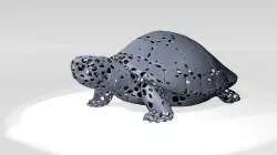 Turtle Voronoi 3D model