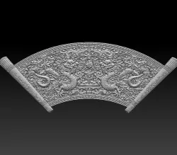 two dragons 3D model