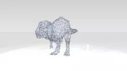 Tyrannosaurus Wireframe 3D model