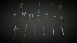 UKit Medieval Fantasy Weapons Low-poly  3D model