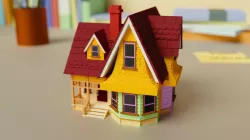 Up house Low-poly  3D model