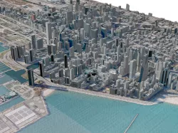 USA City Chicago 3D model