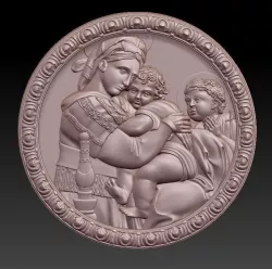 Virgin Mary 3D model