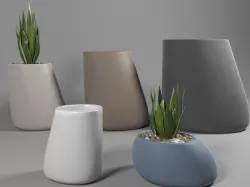 Vondom stones  stone planter 3D model