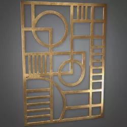 Wall Art Art Deco - PBR Game Ready Low-poly  3D model