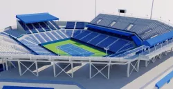 William H G FitzGerald Tennis Center Low-poly  3D model