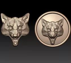 wolf head 3D model