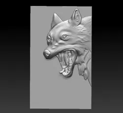 wolf head 3D model