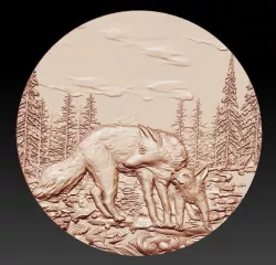 wolves 3D model