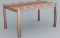 Wooden Table Bjursnas IKEA Low-poly  3D model