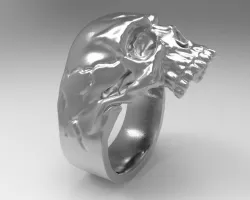 0531 Skull Ring  3D print model