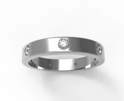 0536 Wedding Ring  3D print model