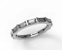 0539 Eternity Band Baguette 3D print model