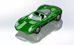 1966 Jaguar XJ13 For 3D Printing 3D print model