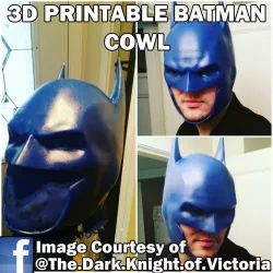 3D Printable Clip Together Batman Cowl 3D print model