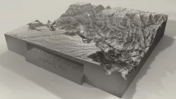 3D Printable Grand Canyon Landscape Plinth 3D print model