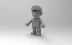3D printable Mario 3D print model