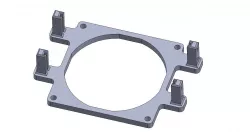 3Dfx Voodoo 2 SLI graphics card fan mounting  3D print model
