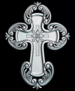 66 RELIGION Cross 3D STL  3D print model
