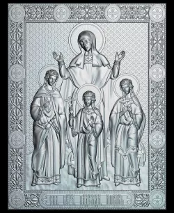 69 Martyrs Faith Hope and Love and their mother Sophia 3D print model