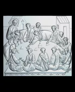 89 RELIGION ICON The Last Supper 3D print model
