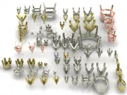 A Package Of 75 Rings Heads All Sizes All Shapes 3D Files  3D print model