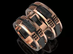 B wedding Ring Copy 3D print model