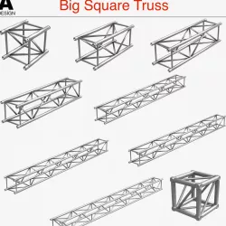 Big Square Truss 007-3d Print 3D print model