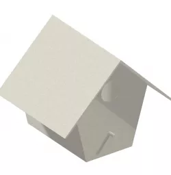 Birdhouse Blue Bird House 1 3D print model