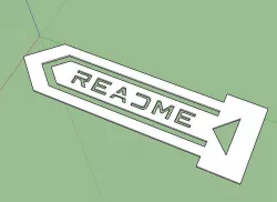 Bookmark Fablessy 3D print model