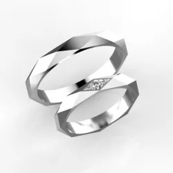 Boucheron facette rings 2 3D print model