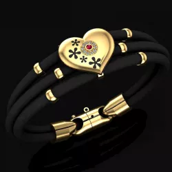Bracelet F F - heart  Copy 3D print model