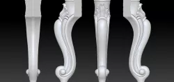 CABRIOLE CARVED Furniture Leg 3D Models set - 001 3D print model